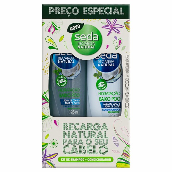 Shampoo + Condicionador Seda Hidratação Baixo Poo 325ml