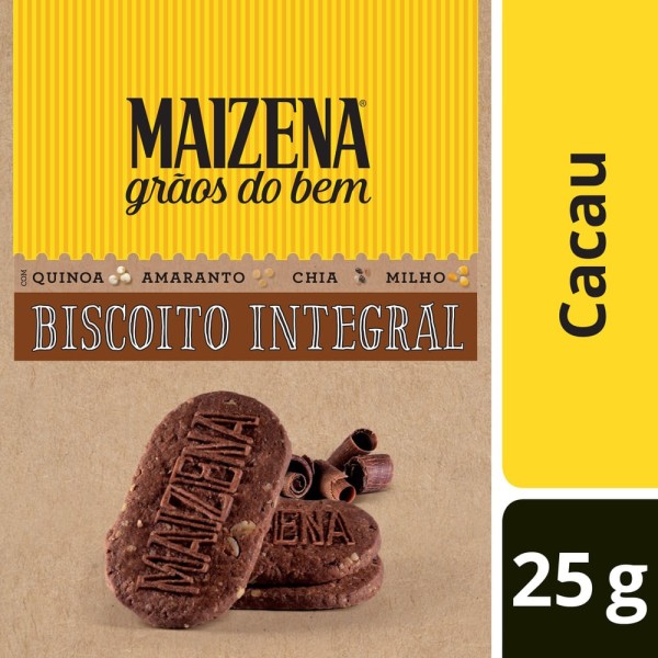 Encontraproduto.com.br - Biscoito Integral Sabor Cacau MAizena 25g