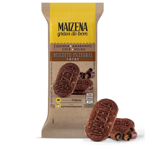 Encontraproduto.com.br - Biscoito Integral Sabor Cacau MAizena 25g