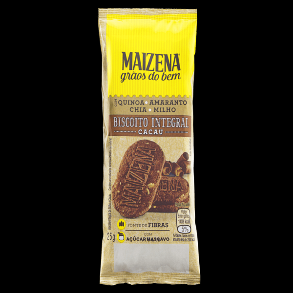 Encontraproduto.com.br - Biscoito Integral Sabor Cacau MAizena 25g