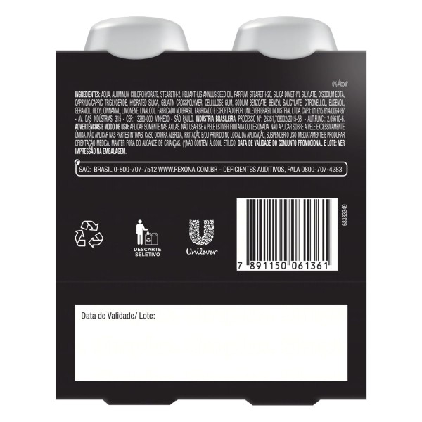 Encontraproduto.com.br - Pack Antitranspirante Roll-On Rexona Men V8 Motionsense Frasco 50ml c/ 2 Unid Leve Mais Pague Menos