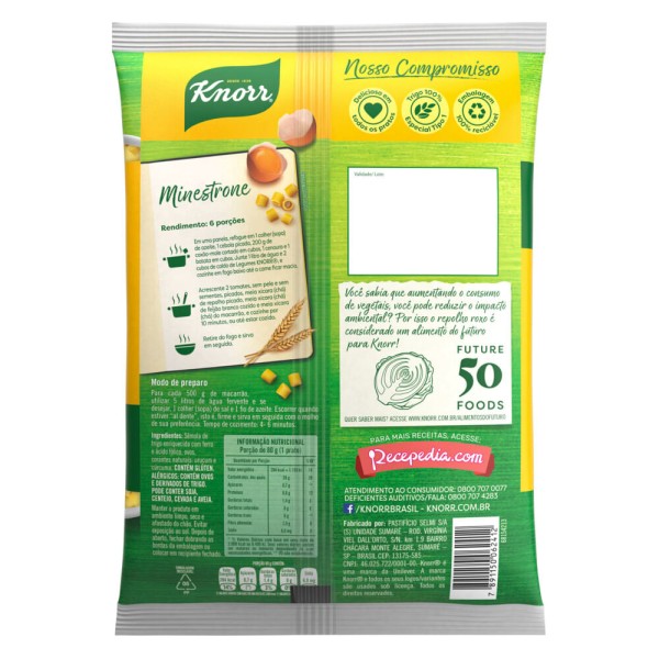 Encontraproduto.com.br - Macarrão Padre Nosso Knorr Massa de Sêmola com Ovos 500g