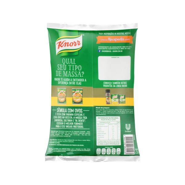 Encontraproduto.com.br - Macarrão Ninho Knorr Massa com Ovos 500g