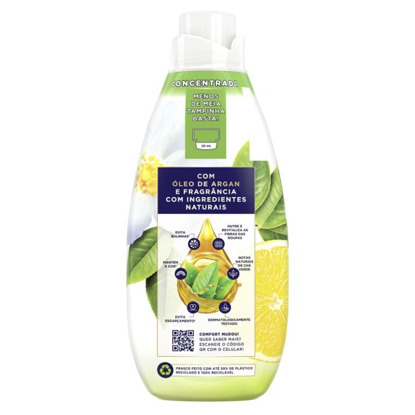 Encontraproduto.com.br - Amaciante de Roupa Concentrado com Óleo de Argan Detox Comfort Frasco 1l