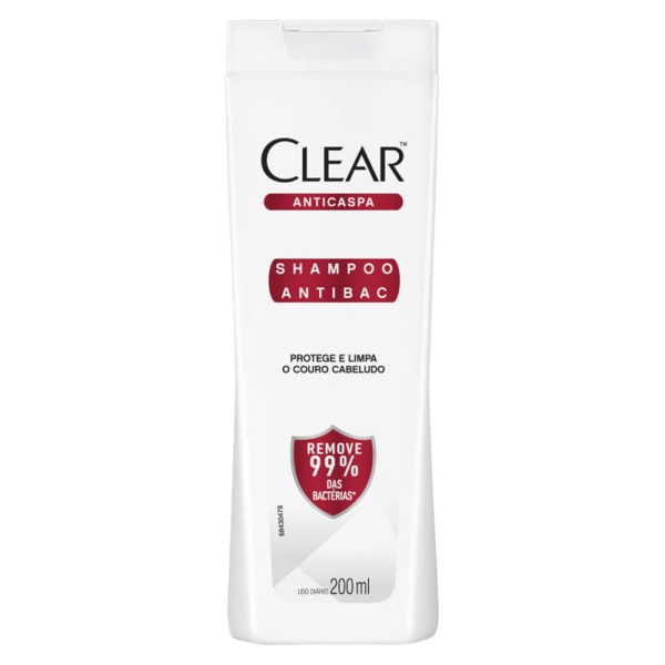 Shampoo Clear Anticaspa Antibac 200ml