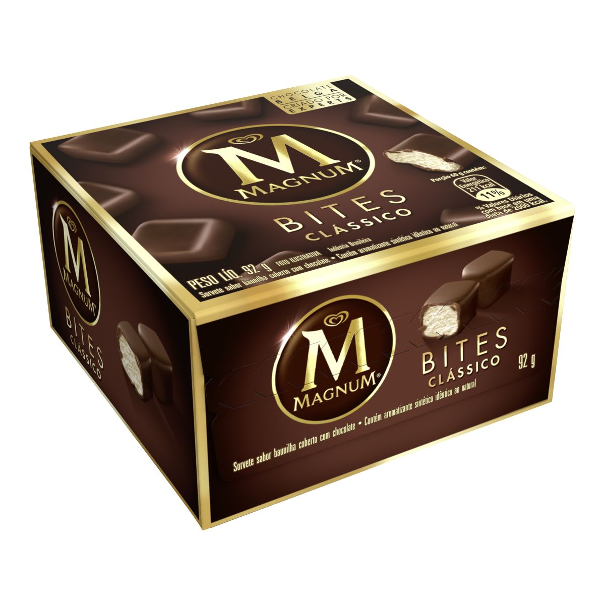 Encontraproduto.com.br - Sorvete Magnum Bites Clássico 92g