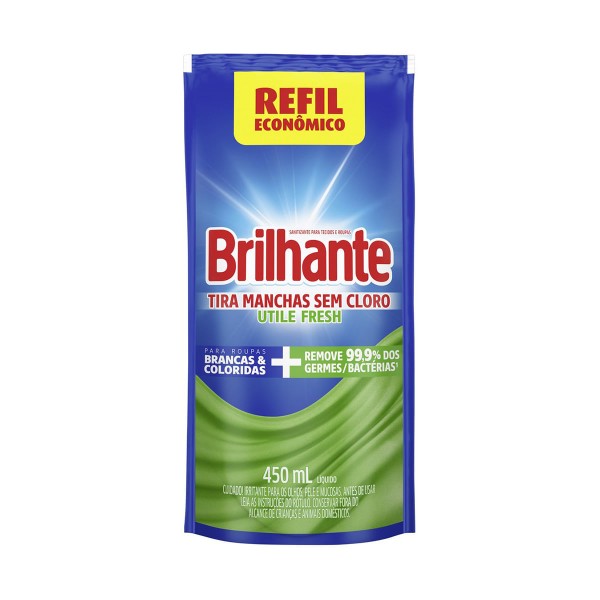 Encontraproduto.com.br - Tira Manchas Brilhante Utile Fresh 450ml