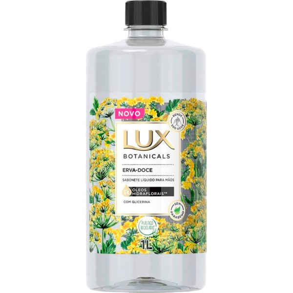 Encontraproduto.com.br - Sabonete Líquido de Glicerina para as Mãos Erva-Doce Lux Botanicals Frasco 1l Refil Econômico