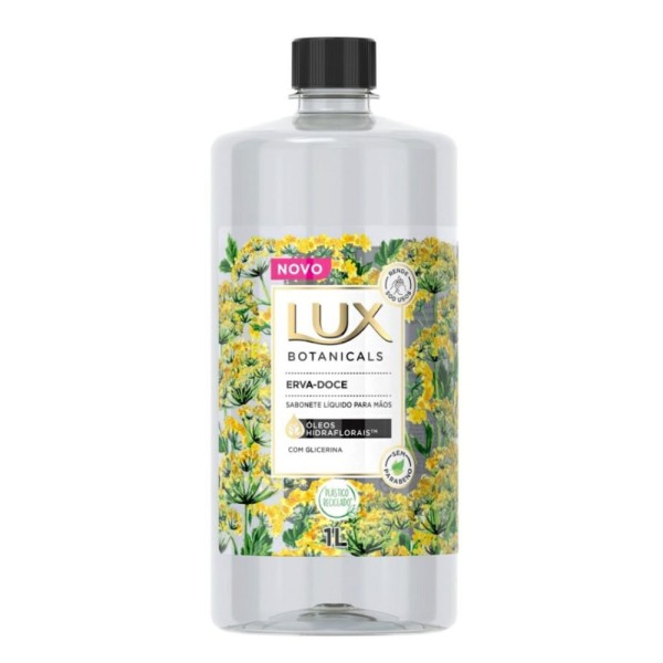 Encontraproduto.com.br - Sabonete Líquido de Glicerina para as Mãos Erva-Doce Lux Botanicals Frasco 1l Refil Econômico