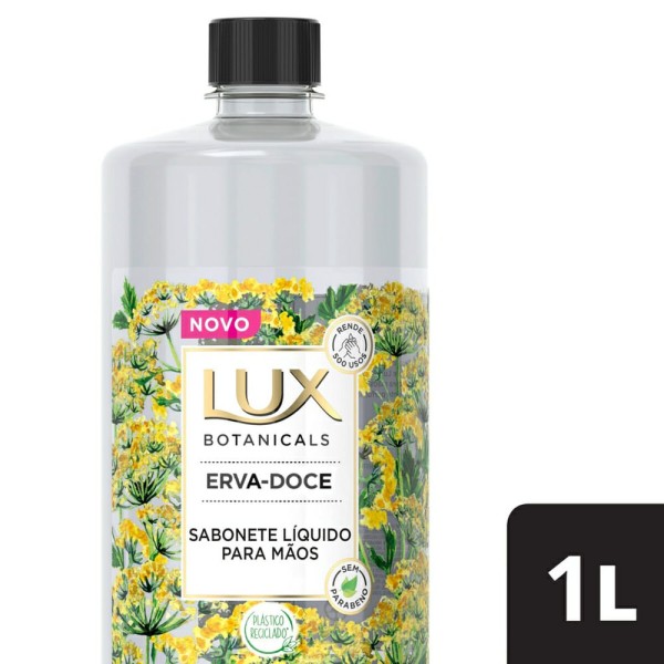 Encontraproduto.com.br - Sabonete Líquido de Glicerina para as Mãos Erva-Doce Lux Botanicals Frasco 1l Refil Econômico