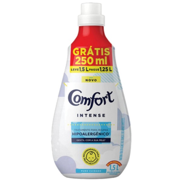 Encontraproduto.com.br - Amaciante para Roupas Comfort Puro cuidado Frasco com 1,5L