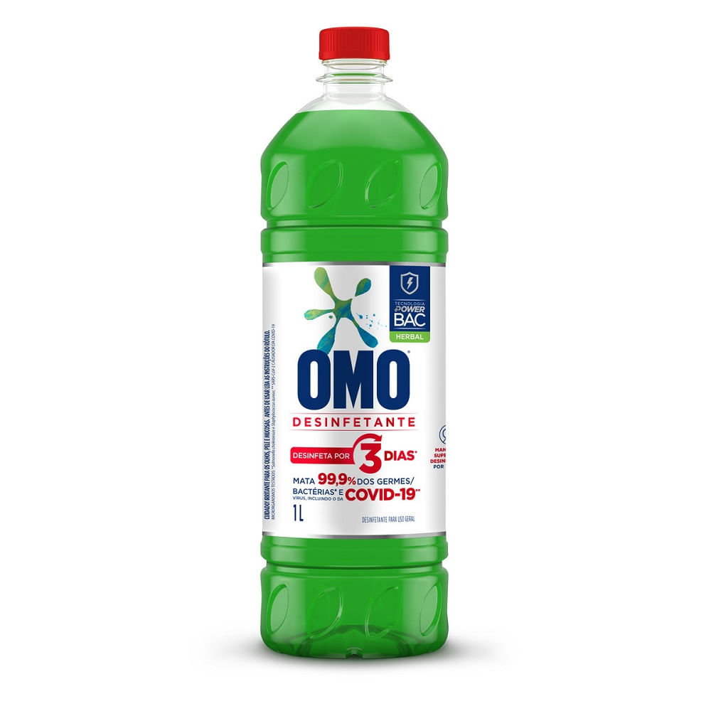 Encontraproduto.com.br - Desinfetante Uso Geral Herbal Omo 1L