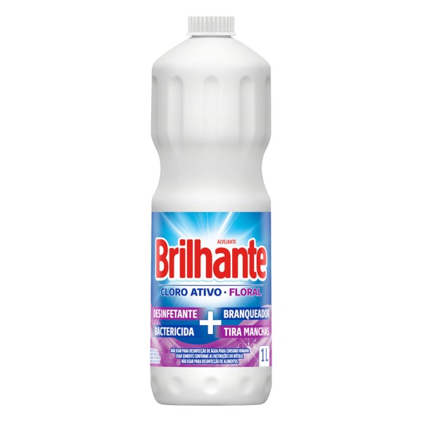 Encontraproduto.com.br - Alvejante Brilhante Com Cloro Flora 1Litro