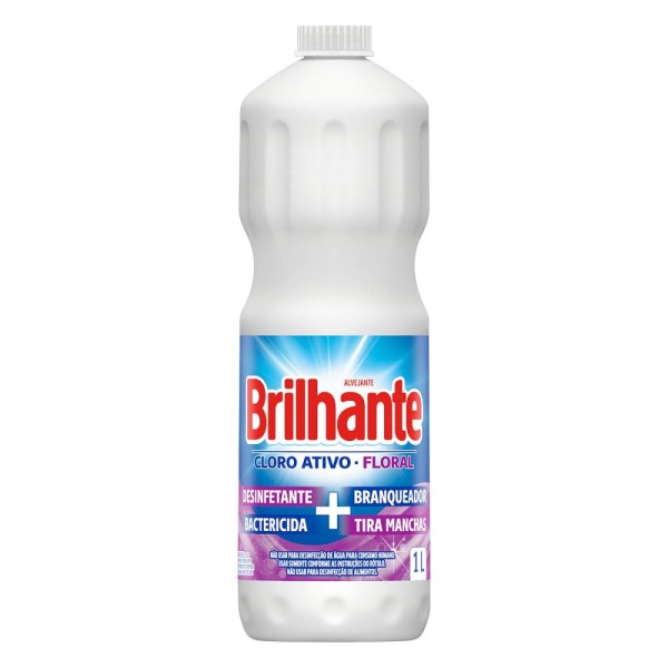 Encontraproduto.com.br - Alvejante Brilhante Com Cloro Flora 1Litro