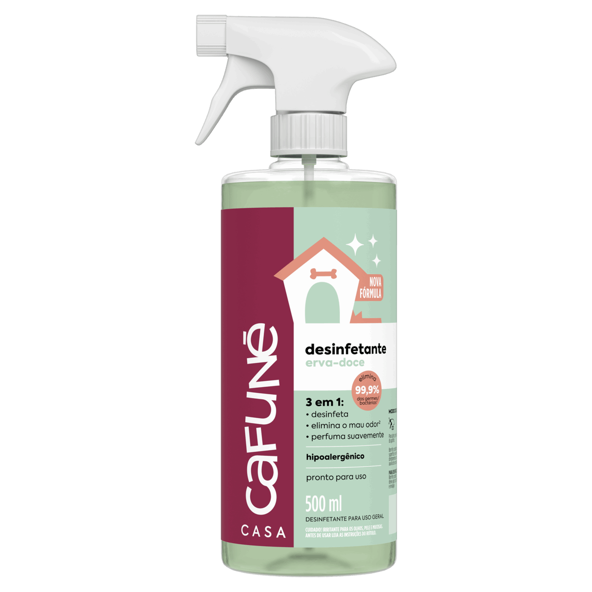 Encontraproduto.com.br - Desinfetante Cafuné Multiuso Erva-Doce 500ml