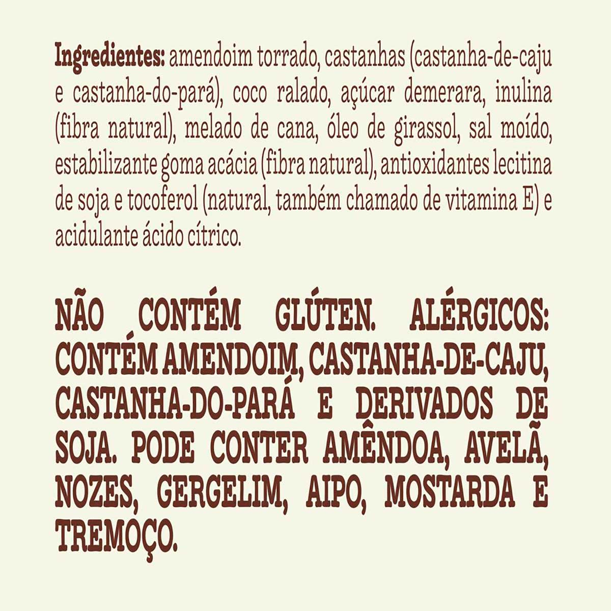Encontraproduto.com.br - Barra Mãe Terra Fit Nuts Castanhas, Sementes e Coco 25g