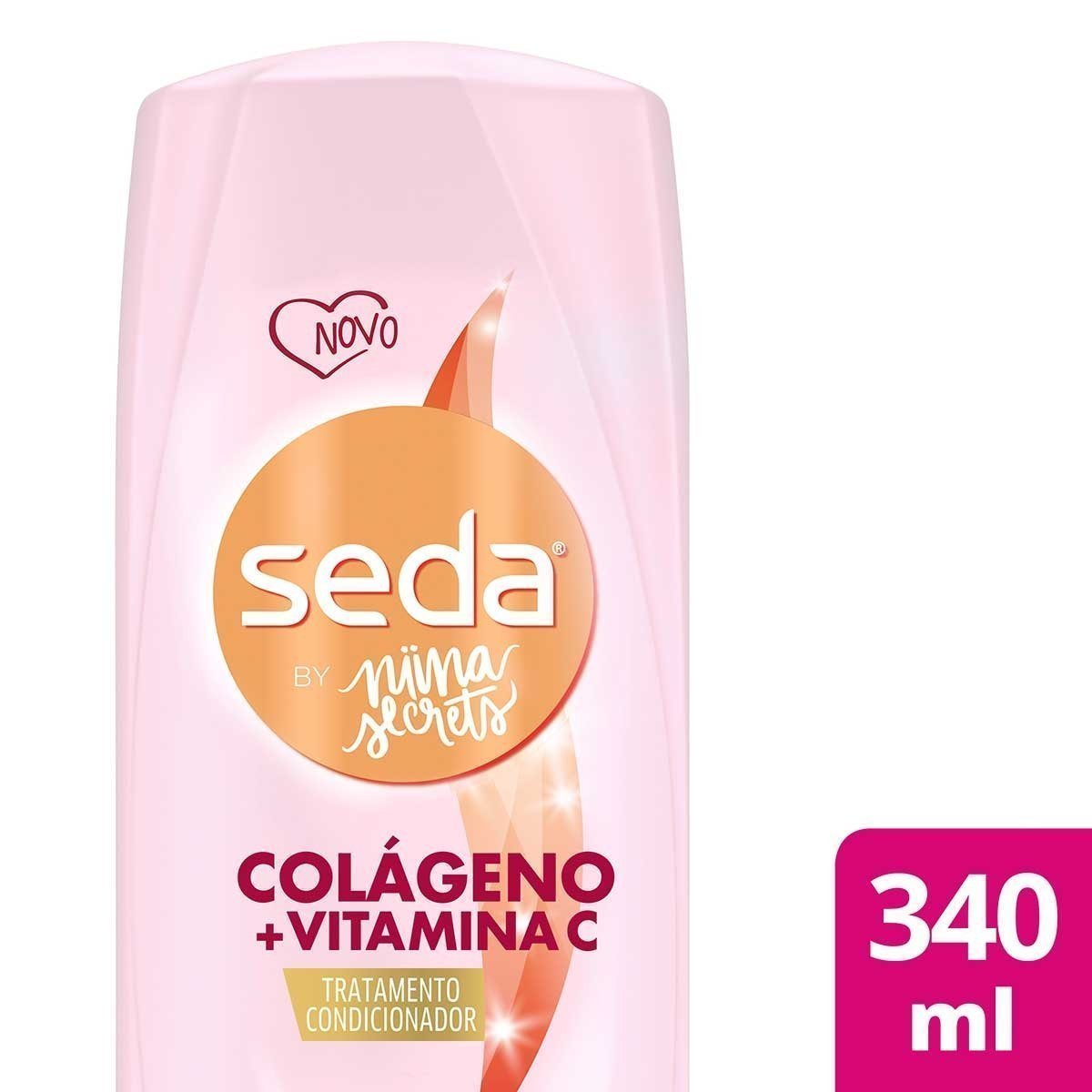 Tratamento Condicionador Seda by Niina Secrets Colágeno e Vitamina C Frasco 325ml