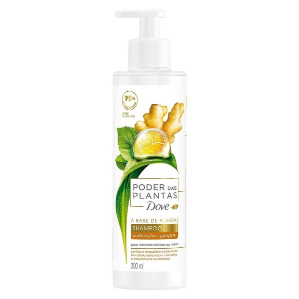Encontraproduto.com.br - Shampoo Dove Purif+Gengibre Pump 300Ml