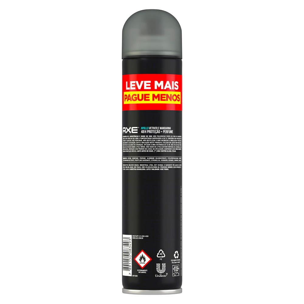 Encontraproduto.com.br - Desodorante Aerossol Masculino Axe Apollo 200ml