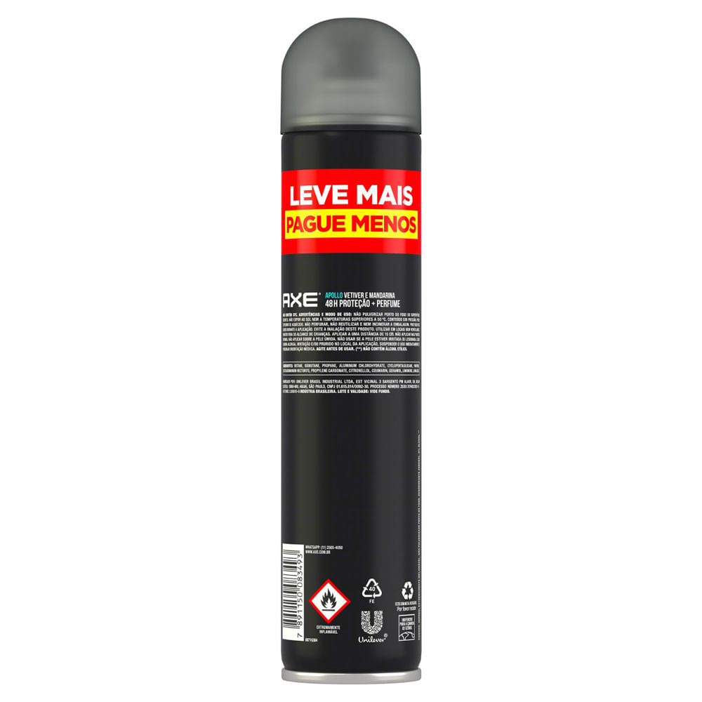 Encontraproduto.com.br - Desodorante Aerossol Masculino Axe Apollo 200ml