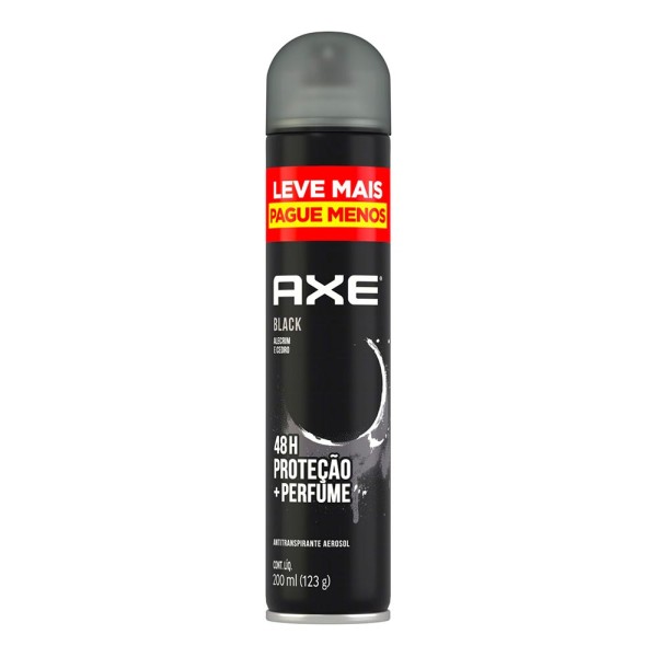 Desodorante Aerossol Axe Black Frasco com 200ml