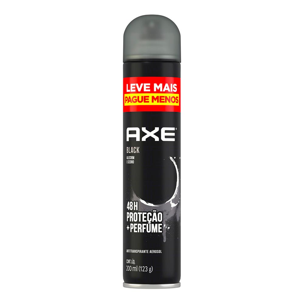 Encontraproduto.com.br - Desodorante Aerossol Axe Black Frasco com 200ml
