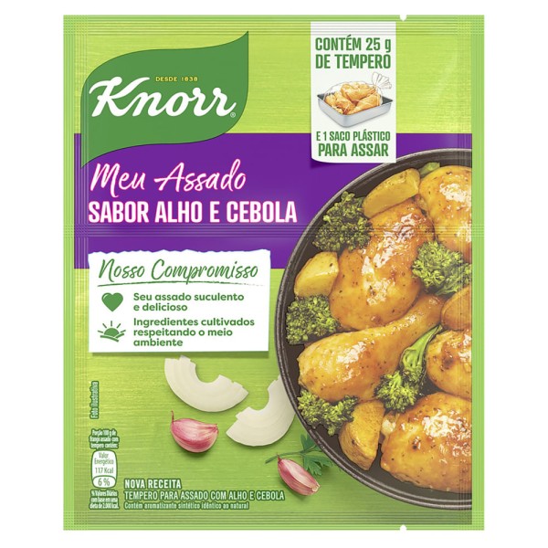 Encontraproduto.com.br - Tempero em Pó Knorr Meu Assado Alho e Cebola 23g