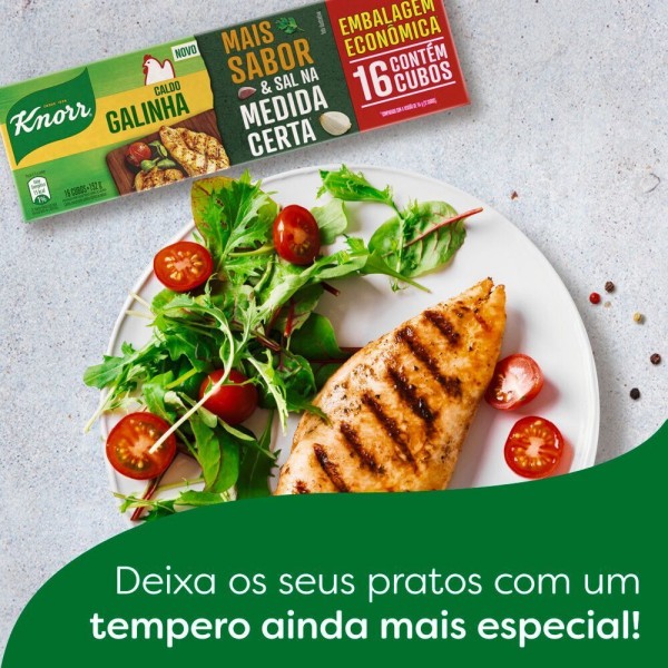 Encontraproduto.com.br - Caldo Knorr Galinha 152g Com 16 Unidades