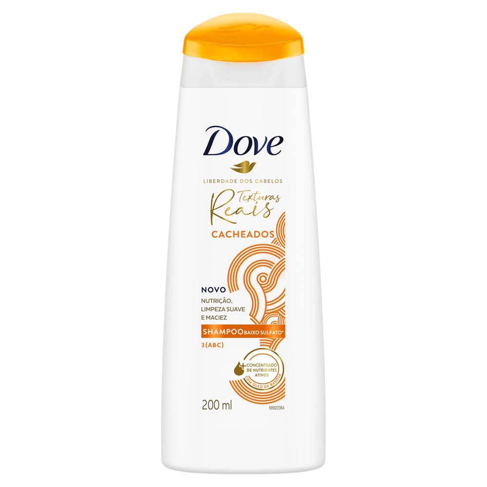 Shampoo Texturas Reais Cacheados Dove - 200ml