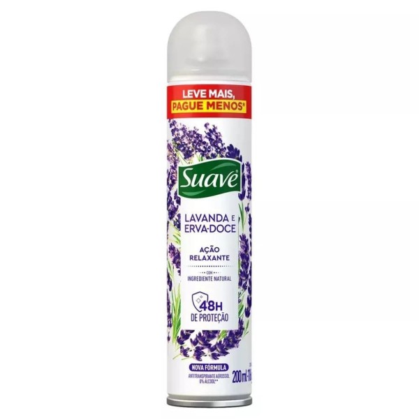 Encontraproduto.com.br - DESODORANTE AEROSOL SUAVE LAVANDA E ERVA DOCE 200ML