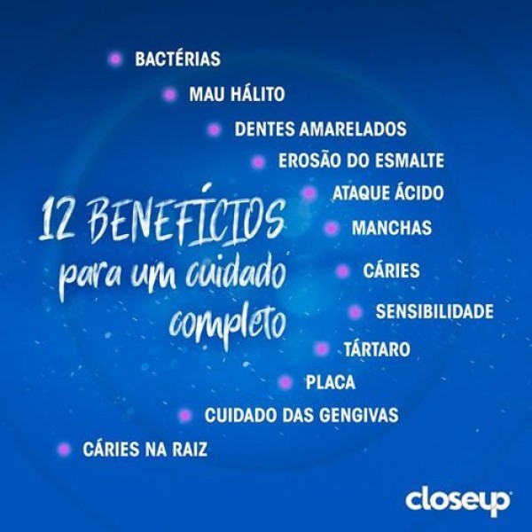 Encontraproduto.com.br - Creme Dental Fresh Multivitaminas + 12 Benefícios Closeup - 85g