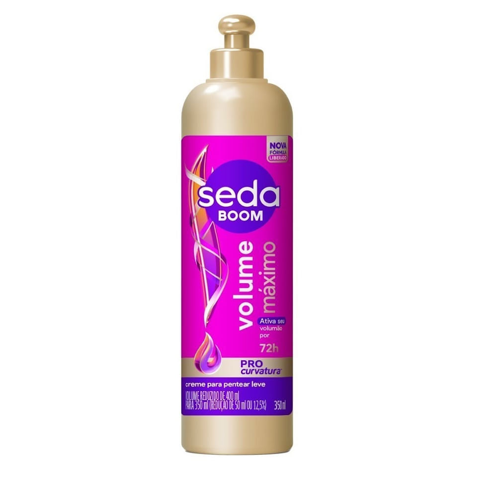 Encontraproduto.com.br - Creme para Pentear Seda Boom Volume Máximo Frasco 350ml