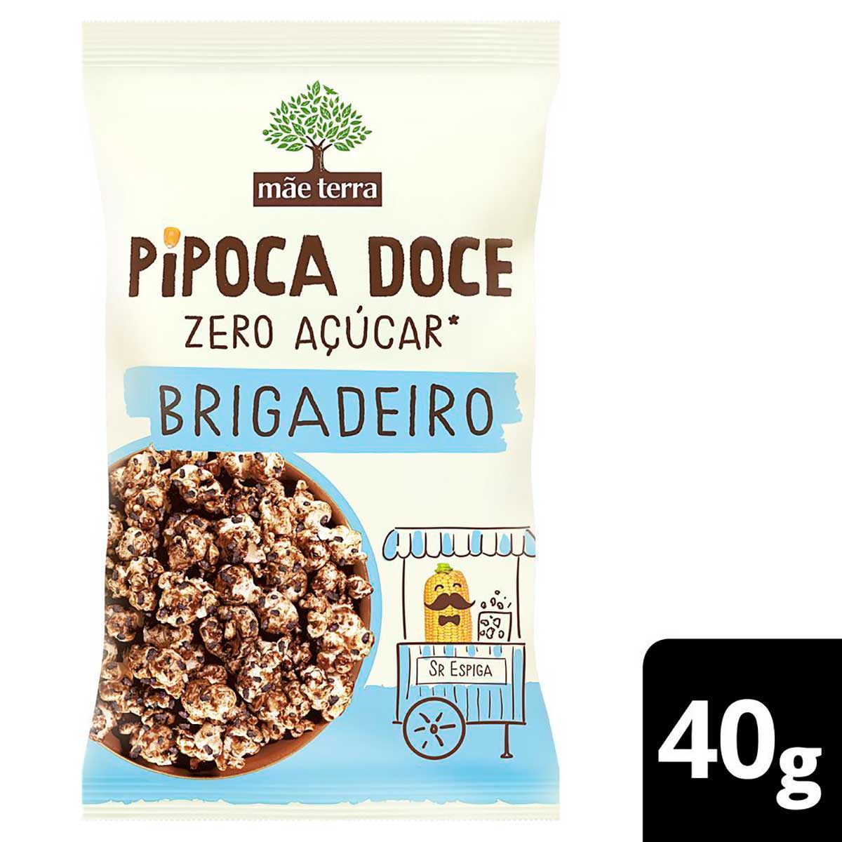 Encontraproduto.com.br - Pipoca Pronta Doce Brigadeiro Zero Açúcar Mãe Terra  40g