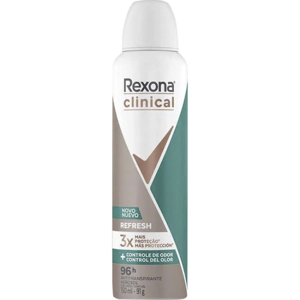 Desodorante Aerossol Rexona Clinical Refresh Frasco com 150ml