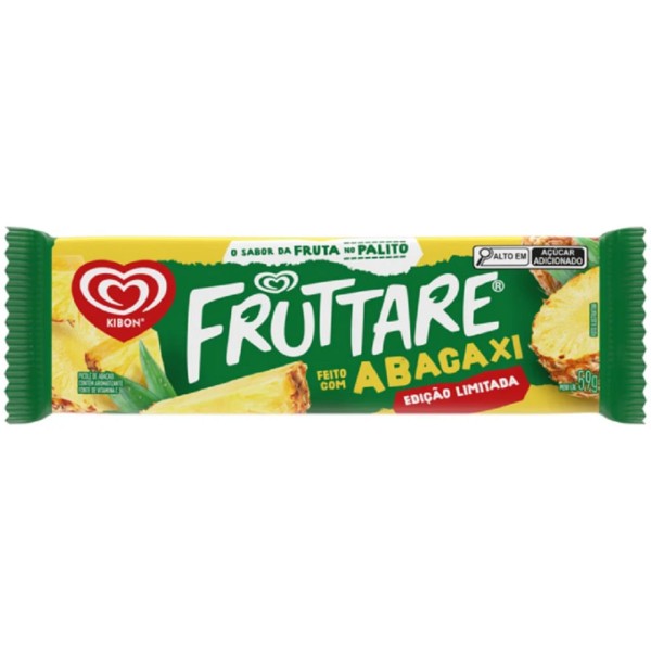 Encontraproduto.com.br - Picolé kibon abacaxi fruttare 59g Edição limitada
