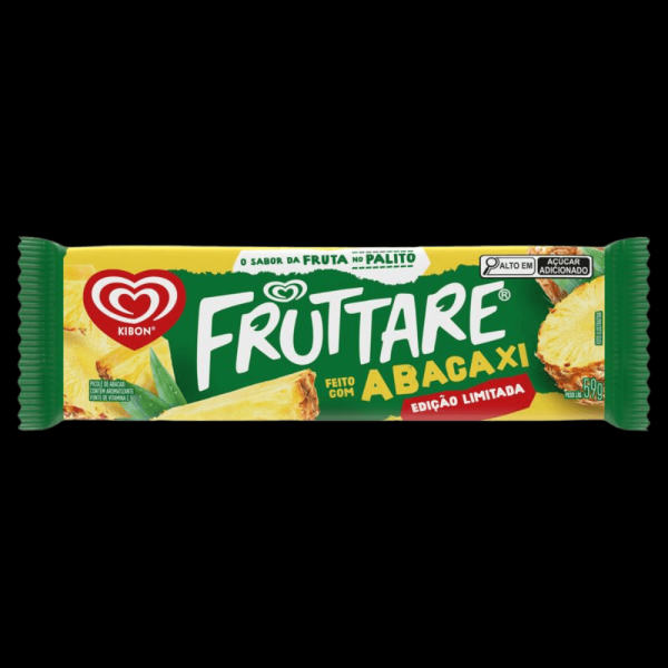 Encontraproduto.com.br - Picolé kibon abacaxi fruttare 59g Edição limitada