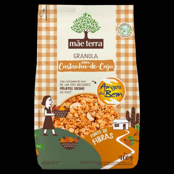 Granola Integral com Castanha-de-Caju Mãe Terra Pacote 400g