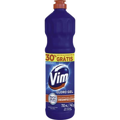 Encontraproduto.com.br - Desinfetante Cloro em Gel Vim Frasco com 700ml