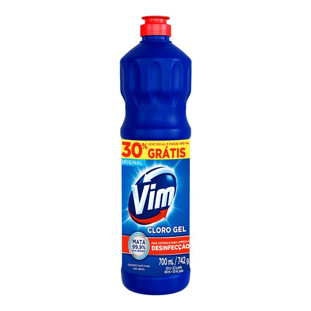Encontraproduto.com.br - Desinfetante Cloro em Gel Vim Frasco com 700ml