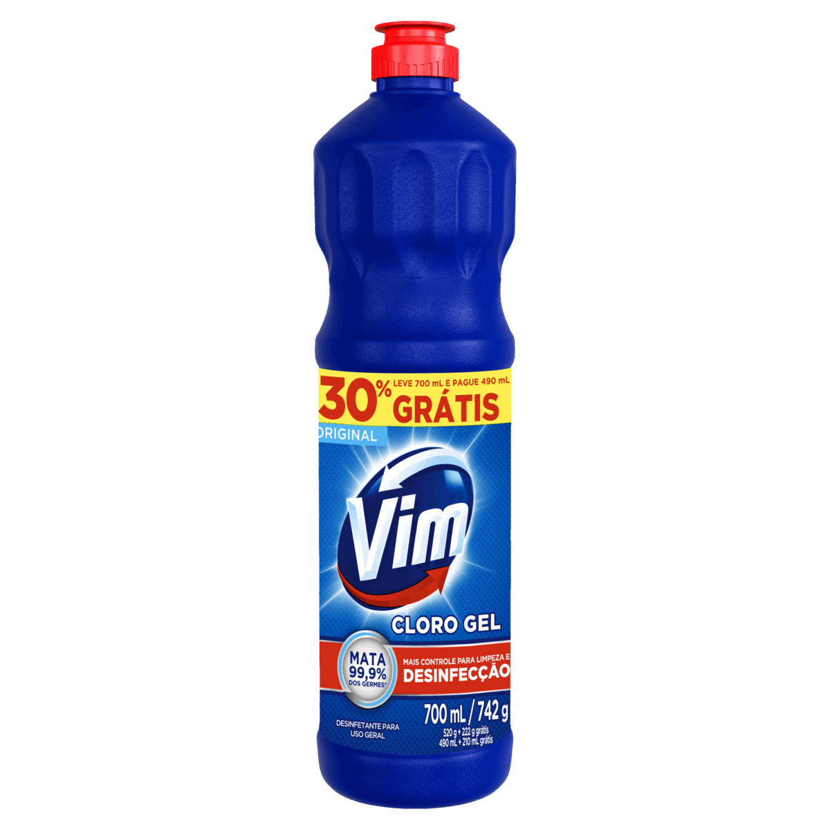 Encontraproduto.com.br - Desinfetante Cloro em Gel Vim Frasco com 700ml