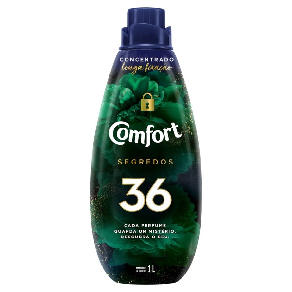 Amaciante de Roupa Concentrado 36 Comfort Segredos 1l
