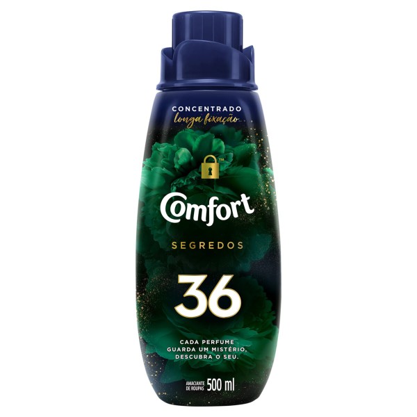 Amaciante de Roupa Concentrado 36 Comfort Segredos 500ml