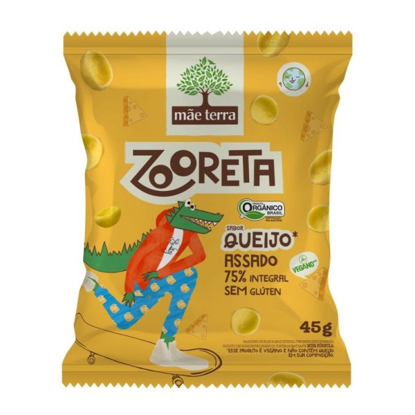 Encontraproduto.com.br - Salgadinho Mãe Terra Zooreta Orgânico Queijo 45g