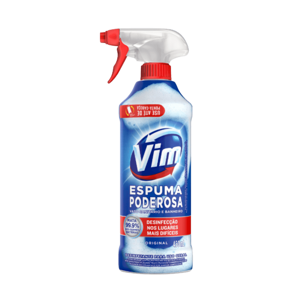 Encontraproduto.com.br - Desinfetante Vim Espuma Poderosa Frasco com 450ml