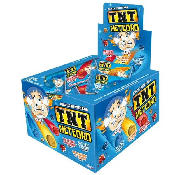 Encontraproduto.com.br - Chicete Recheado TNT Meteoro c/50 - Riclan