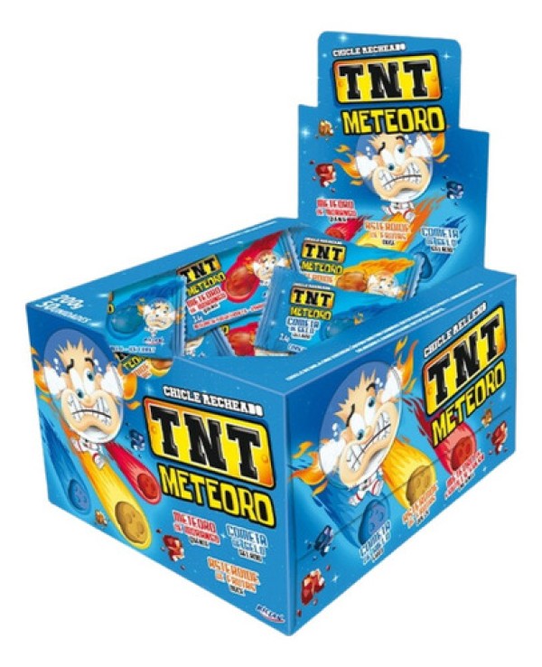 Encontraproduto.com.br - Chicete Recheado TNT Meteoro c/50 - Riclan