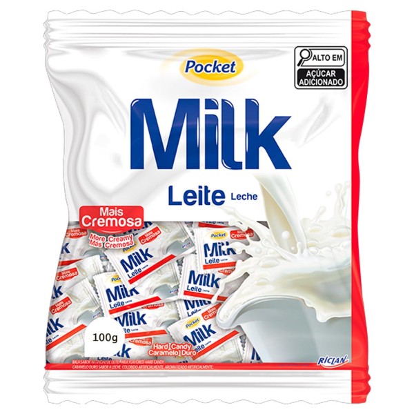 Encontraproduto.com.br - Bala Pocket Leite - 100g