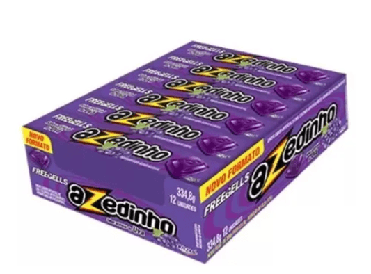 Encontraproduto.com.br - Drops Freegells Azedinho Uva c/12 - Riclan