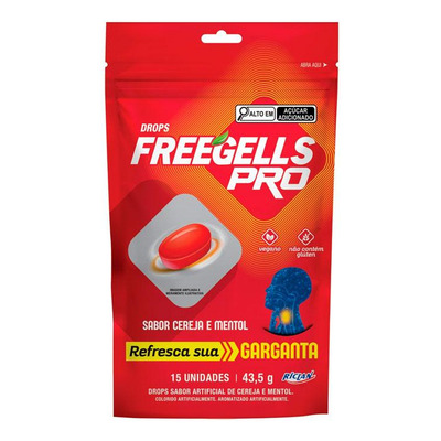 Bala Freegells Pro Cereja Cough 43g