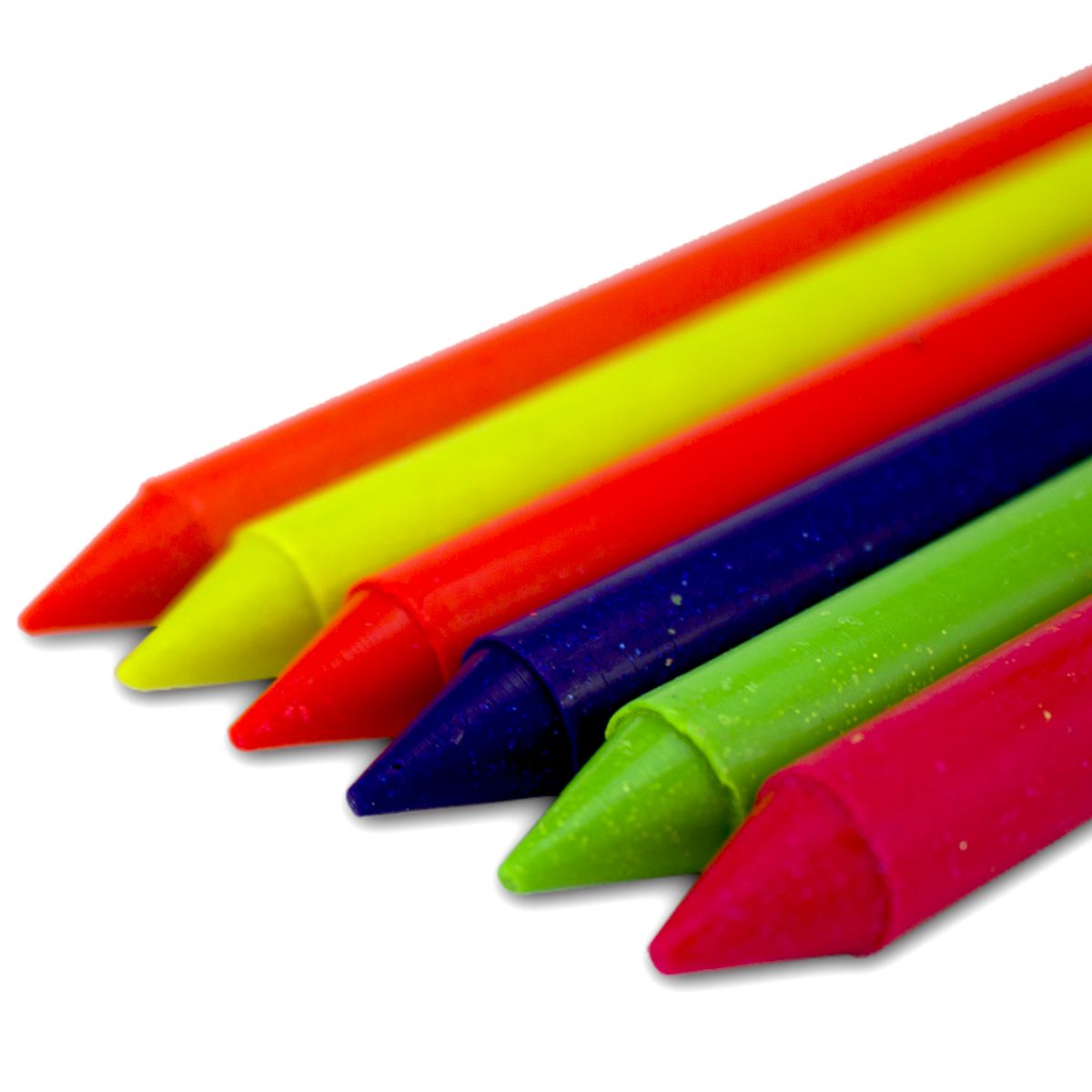 Encontraproduto.com.br - Big Giz de Cera 6 Cores 52g Fantasia Glitter Neon Acrilex - 09806